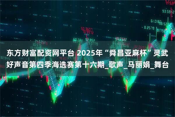 东方财富配资网平台 2025年“舜昌亚麻杯”灵武好声音第四季海选赛第十六期_歌声_马丽娟_舞台