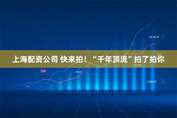 上海配资公司 快来拍！“千年顶流”拍了拍你