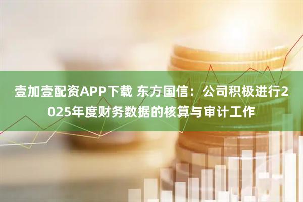 壹加壹配资APP下载 东方国信：公司积极进行2025年度财务数据的核算与审计工作
