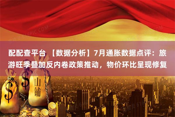 配配查平台 【数据分析】7月通胀数据点评：旅游旺季叠加反内卷政策推动，物价环比呈现修复